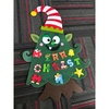 image:imageOurWarm DIY Felt Christmas Elf Tree Funny Green Spelling Wall Decor Kit