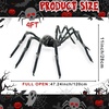image:imageOurWarm 4 FT Giant Spider Halloween Decorations Outdoor Scary Spider PropBlack