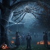 image:imageOurWarm 4 FT Giant Spider Halloween Decorations Outdoor Scary Spider PropBlack