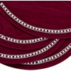 image:image84 in Burgundy Velvet Christmas Tree Skirt Petal Tree Mat with Faux Pearls