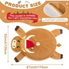 image:imageOurWarm 48 Inch Christmas Tree Skirt for Highland Cow Christmas Decorations