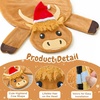 image:imageOurWarm 48 Inch Christmas Tree Skirt for Highland Cow Christmas Decorations