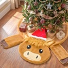 image:imageOurWarm 48 Inch Christmas Tree Skirt for Highland Cow Christmas Decorations