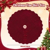 image:imageOurWarm Burgundy Velvet Christmas Tree Skirt 60 Inches Rustic Tree Skirts