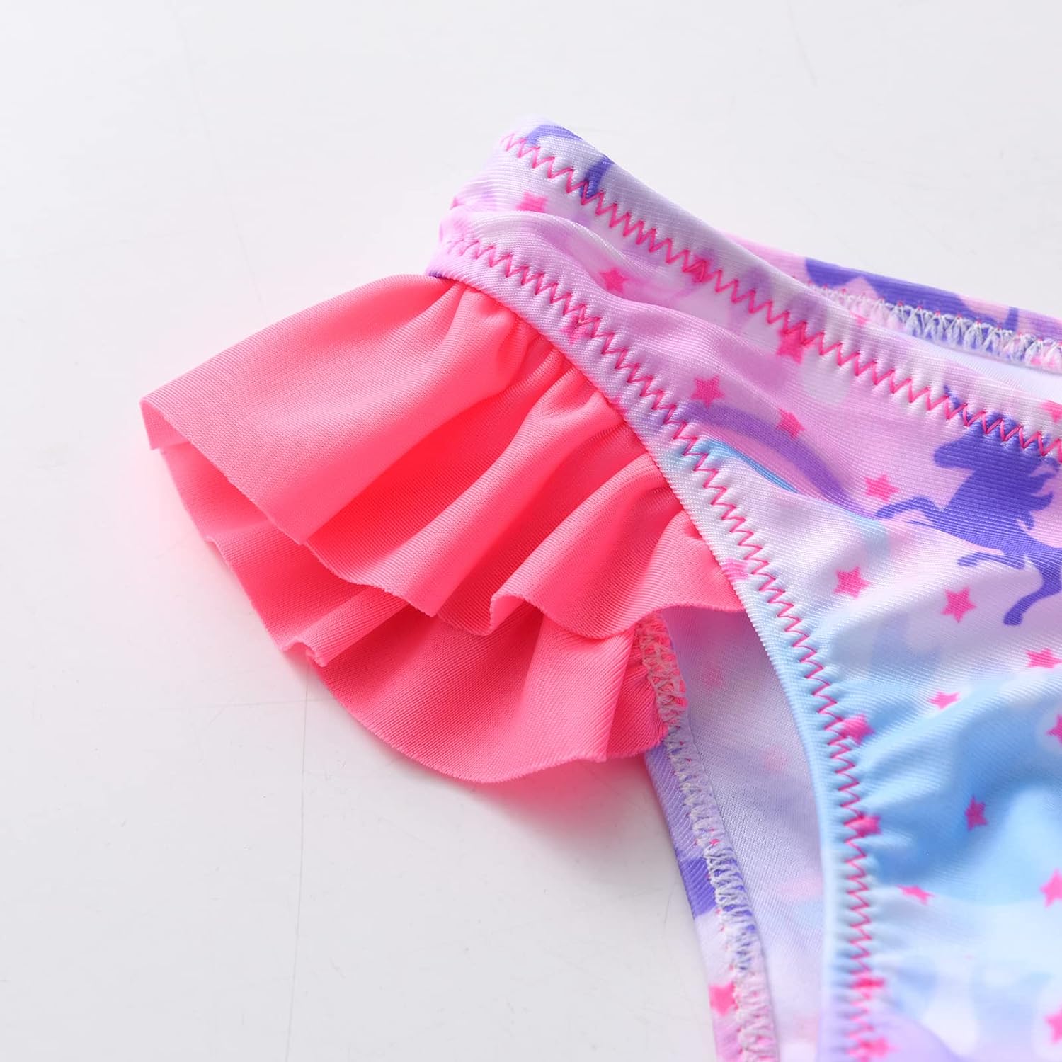 VIKITA Girls Bikini Set Two Pieces Swimsuits Toddler Bathing Suit Colorful Sport Beach Swimwear for 310 YearsUnicornsm022
