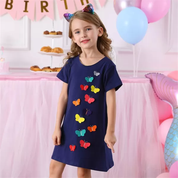 VIKITA 2020 Toddler Girls Summer Dresses Short Sleeve Outfit 38 YearsAjm6808