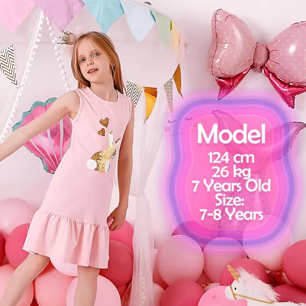 VIKITA 2020 Toddler Girls Summer Dresses Short Sleeve Outfit 38 YearsSh0330