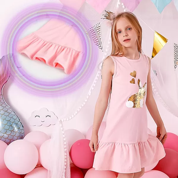 VIKITA 2020 Toddler Girls Summer Dresses Short Sleeve Outfit 38 YearsSh0330