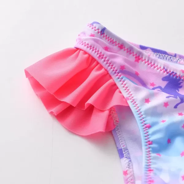 VIKITA Girls Bikini Set Two Pieces Swimsuits Toddler Bathing Suit Colorful Sport Beach Swimwear for 310 YearsUnicornsm022