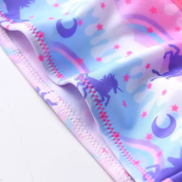 VIKITA Girls Bikini Set Two Pieces Swimsuits Toddler Bathing Suit Colorful Sport Beach Swimwear for 310 YearsUnicornsm022