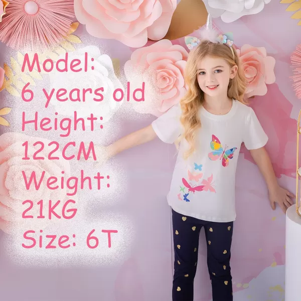 VIKITA Girls Clothes Toddler Outfits  Little Kids Shirts amp Leggings Summer Fashion Clothing Sets Cute Birthday GiftsS4773jm1095