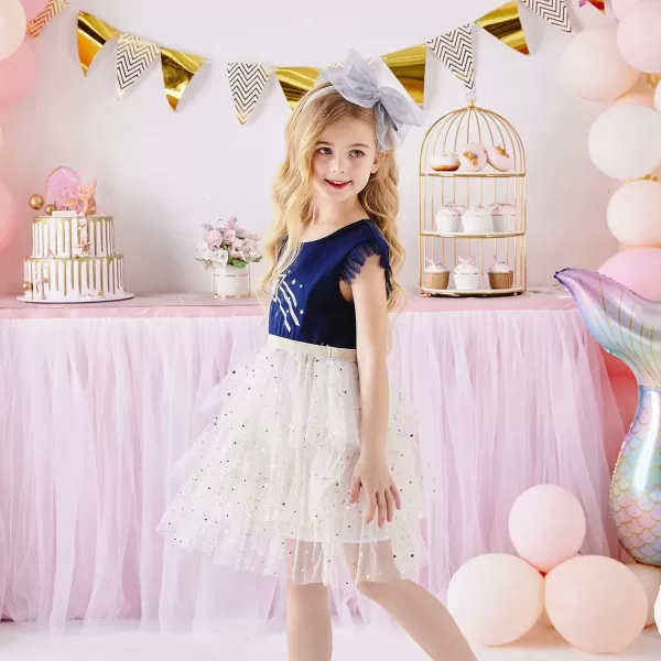 VIKITA Girls Dresses for Summer Short Sleeve Toddler Girls Clothes Party Tutu Dresses for Little Girls 312 YearsSh4776