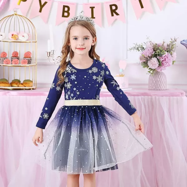 VIKITA Girls Dresses for Winter Long Sleeve Toddler Girls Clothes Party Tulle Dresses for Little Girls212 YearsAlh4586