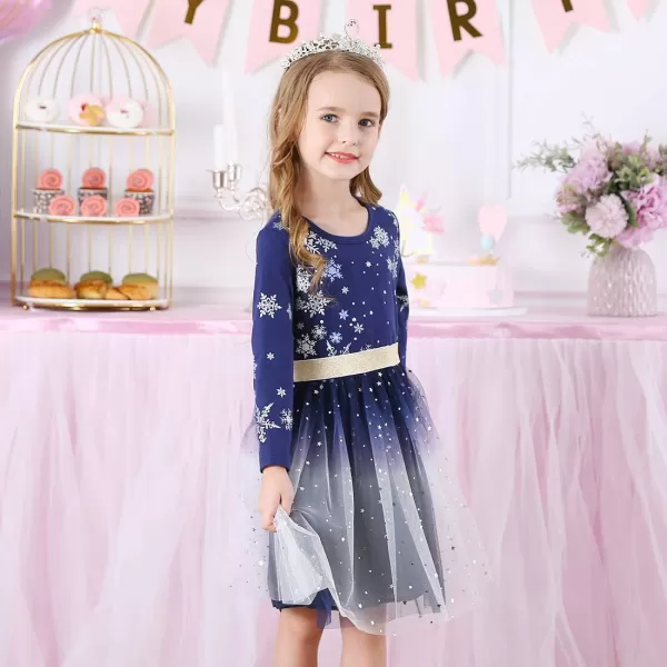 VIKITA Girls Dresses for Winter Long Sleeve Toddler Girls Clothes Party Tulle Dresses for Little Girls212 YearsAlh4586