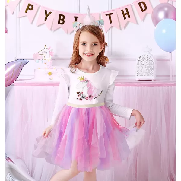 VIKITA Girls Dresses for Winter Long Sleeve Toddler Girls Clothes Party Tulle Dresses for Little Girls212 YearsAlh4785