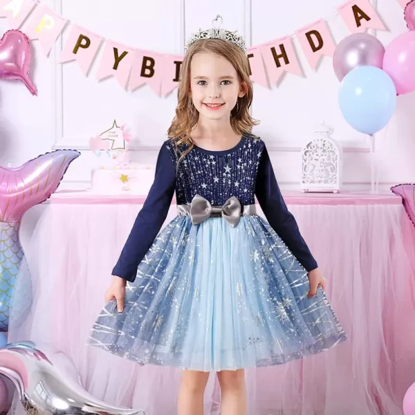 VIKITA Girls Dresses for Winter Long Sleeve Toddler Girls Clothes Party Tulle Dresses for Little Girls212 YearsAlh4863