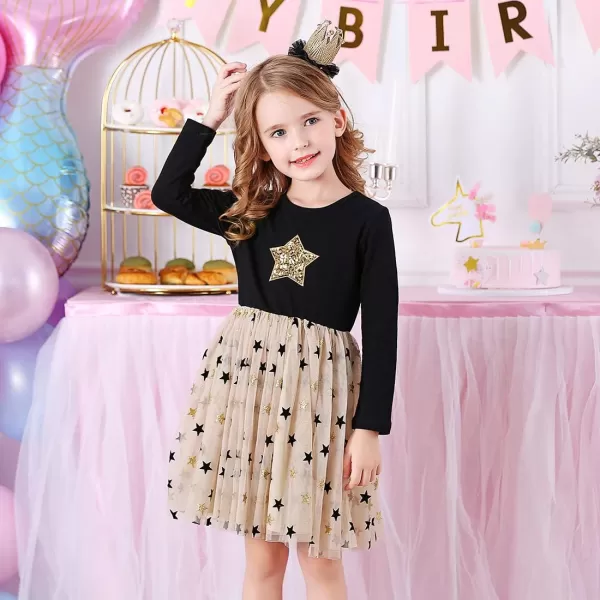 VIKITA Girls Dresses for Winter Long Sleeve Toddler Girls Clothes Party Tulle Dresses for Little Girls212 YearsAlh4880