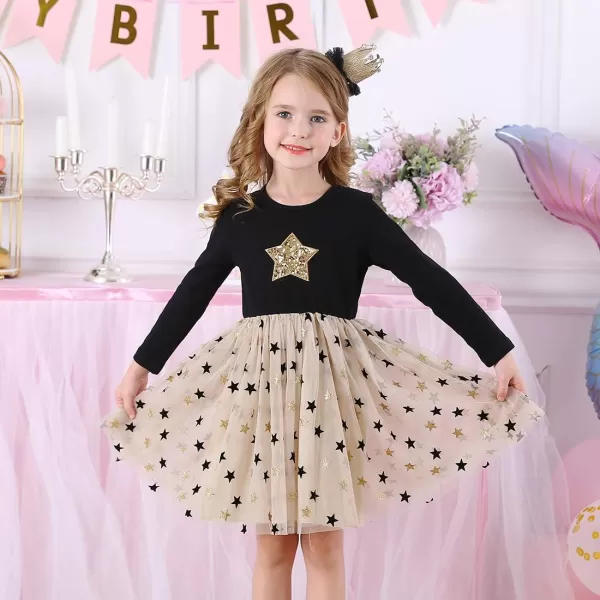 VIKITA Girls Dresses for Winter Long Sleeve Toddler Girls Clothes Party Tulle Dresses for Little Girls212 YearsAlh4880