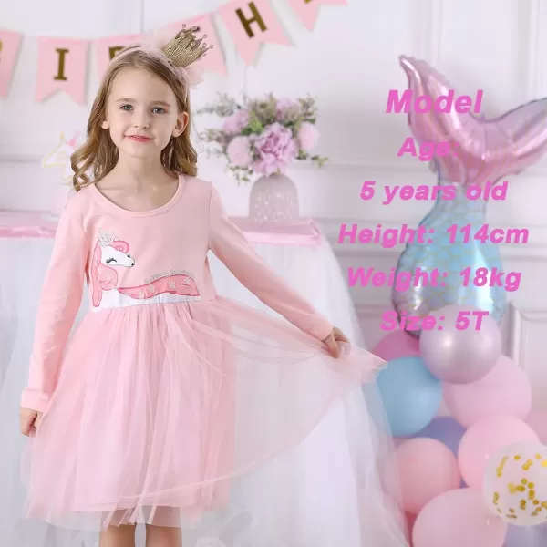 VIKITA Girls Dresses for Winter Long Sleeve Toddler Girls Clothes Party Tulle Dresses for Little Girls212 YearsLh4579