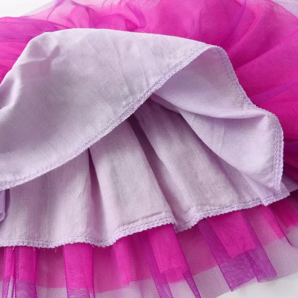 VIKITA Girls Layered Tutu Skirt Party Tulle Skirts Princess Dress Birthday OutfitRedsk257