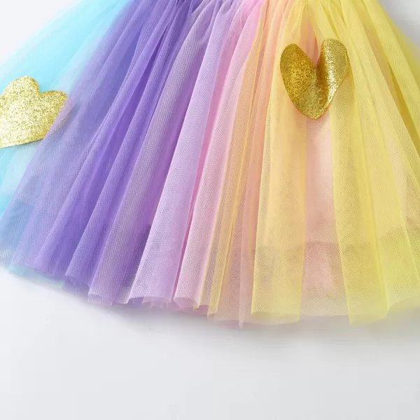 VIKITA Girls Layered Tutu Skirt Party Tulle Skirts Princess Dress Birthday OutfitSweetheartsk271