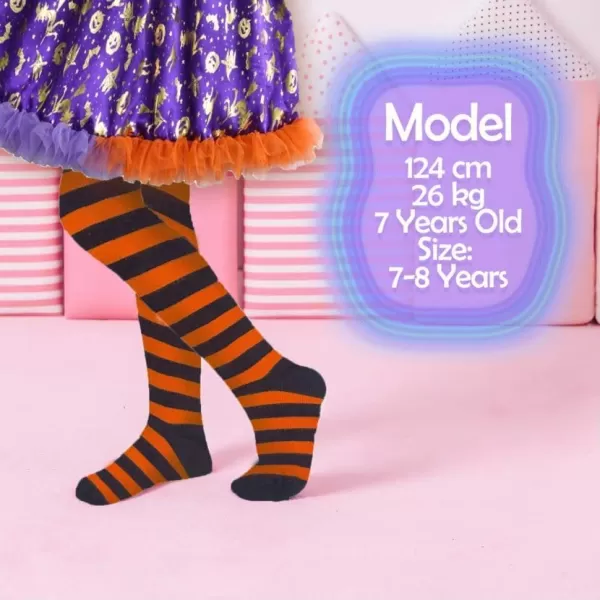 VIKITA Girls Tights Cotton Leggings in Spring Fall Winter Stripe Socks for Girls 38 YearsF5005