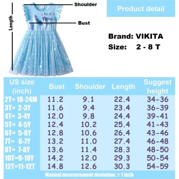 VIKITA Toddler Flower Girl Dress Summer Sleeveless Polyester Tutu Dresses for Girls 37 Years KneeLengthSh4109