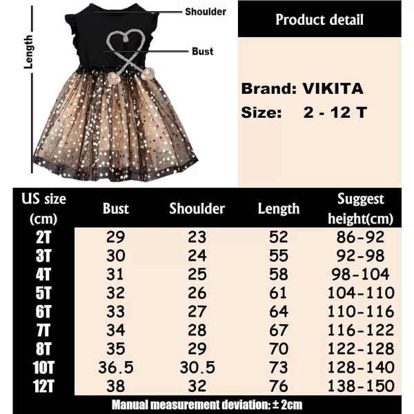 VIKITA Toddler Flower Girl Dress Summer Sleeveless Polyester Tutu Dresses for Girls 37 Years KneeLengthSh4866