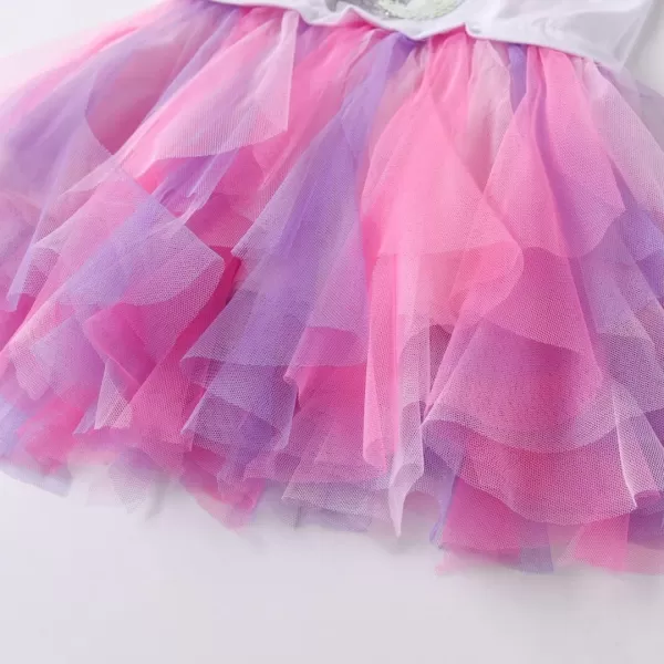 VIKITA Toddler Girls Dress Long Sleeve Ruffle Cotton Sweatshirt with Tutu for Birthday Party Dresses OutfitRoseredlh2103