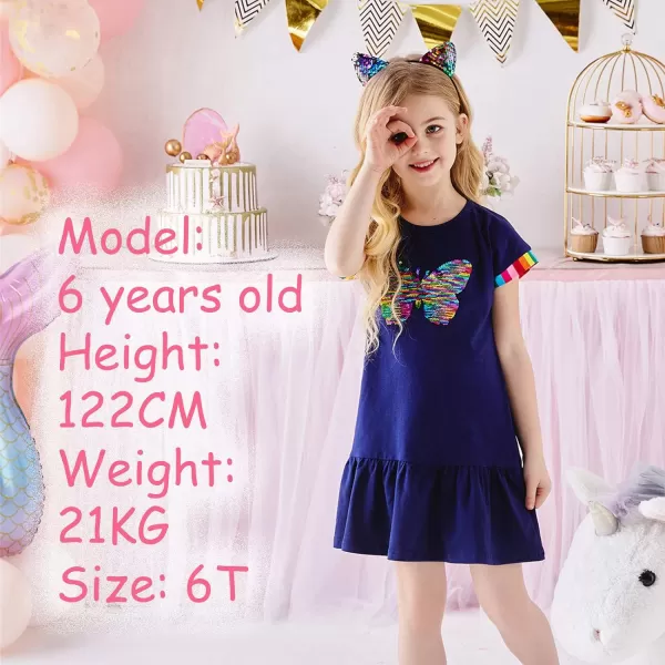 VIKITA Toddler Girls Dresses Short Sleeve Girl Clothes Summer Outfit for Kids 212 Years OldAsh5880