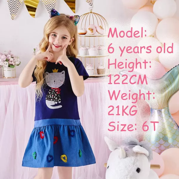 VIKITA Toddler Girls Dresses Short Sleeve Girl Clothes Summer Outfit for Kids 212 Years OldSh5950