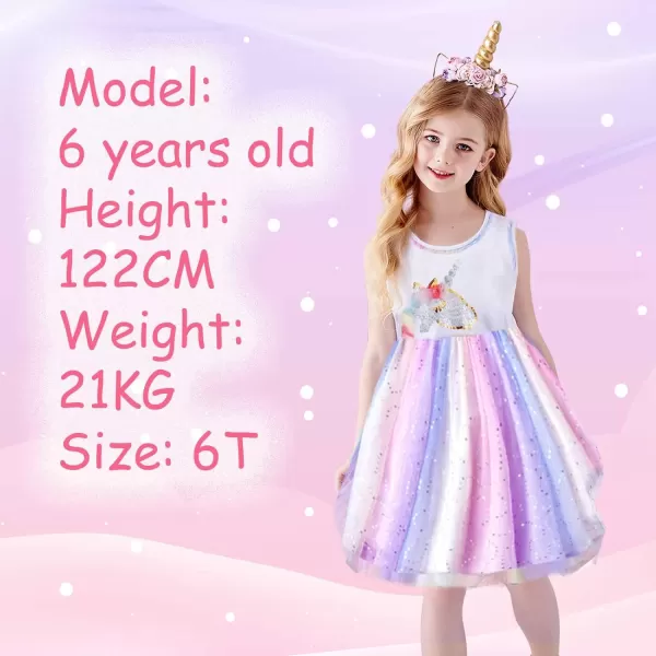 VIKITA Toddler Girls Dresses Summer Sleeveless Polyester Tutu Dresses for Girls 312 YearsAsh4862