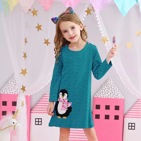 VIKITA Toddler Girls Dresses Winter Hoodie Clothes Colorful Sequins Long Sleeve Cotton Sweatshirt for Little Kids 38 YearsAjm7735