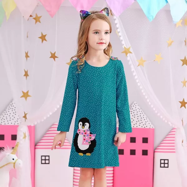 VIKITA Toddler Girls Dresses Winter Hoodie Clothes Colorful Sequins Long Sleeve Cotton Sweatshirt for Little Kids 38 YearsAjm7735