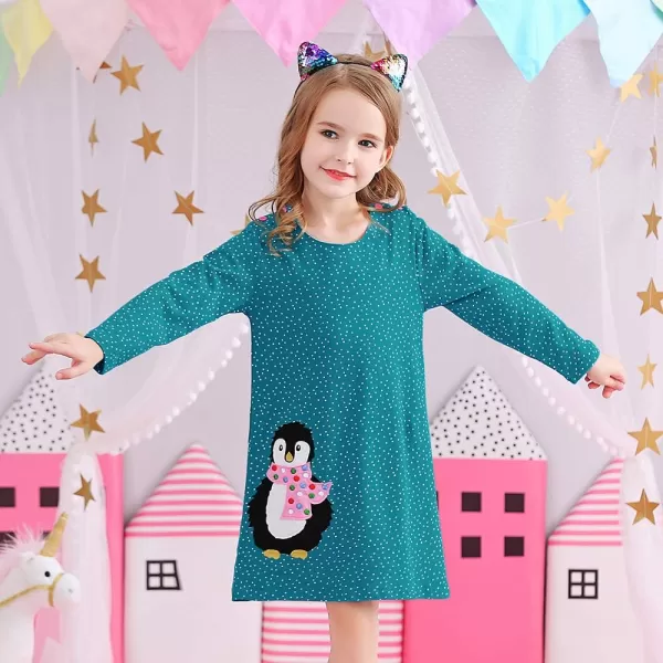 VIKITA Toddler Girls Dresses Winter Hoodie Clothes Colorful Sequins Long Sleeve Cotton Sweatshirt for Little Kids 38 YearsAjm7735