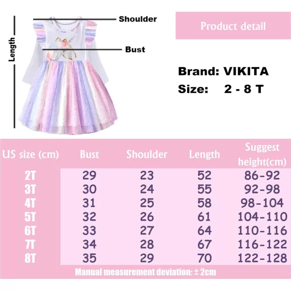 VIKITA Toddler Girls Dresses Winter Long Sleeve Tutu Party Dress for Girl 37 Years Xmas GiftBlh4862