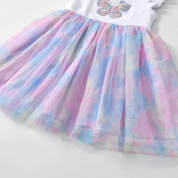 VIKITA Toddler Girls Dresses for Summer Short Sleeve Kid Clothes Party Tutu Dresses for Little Girls28 YearsBsh4786