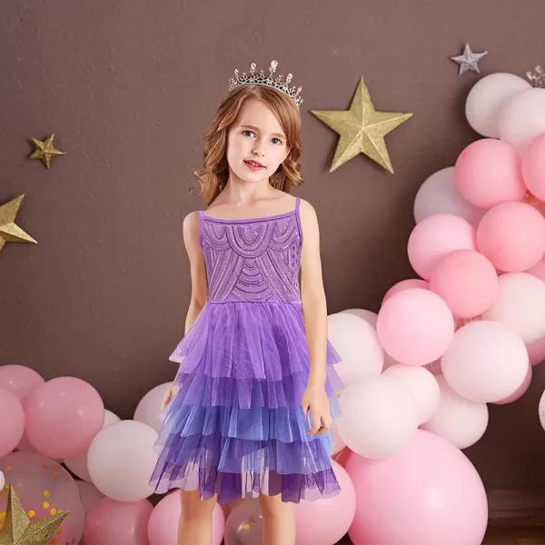 VIKITA Toddler Girls Dresses for Summer Short Sleeve Kid Clothes Party Tutu Dresses for Little Girls28 YearsSh2305