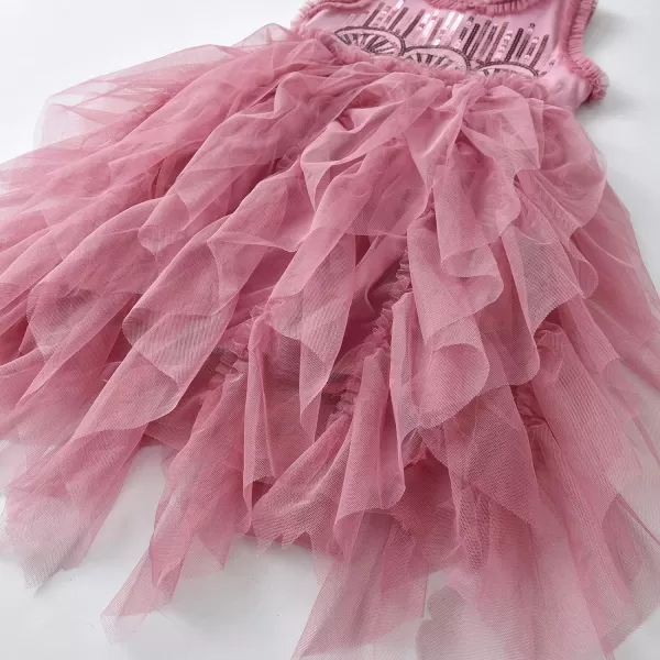 VIKITA Toddler Girls Dresses for Summer Short Sleeve Kid Clothes Party Tutu Dresses for Little Girls28 YearsSh4787