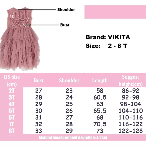 VIKITA Toddler Girls Dresses for Summer Short Sleeve Kid Clothes Party Tutu Dresses for Little Girls28 YearsSh4787