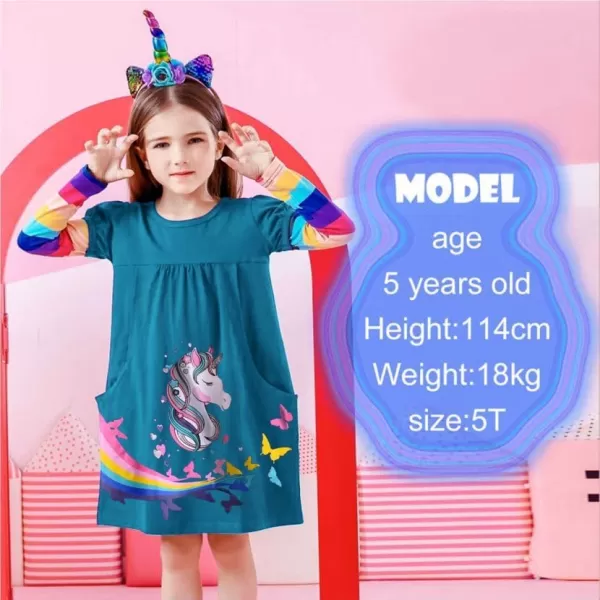 VIKITA Winter Girls Dresses Toddler Girl Clothes Long Sleeve School Outfits for Kids 212 YearsAlh5817