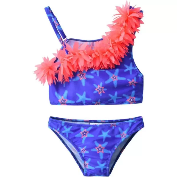 VIKITA Girls Bikini Set Two Pieces Swimsuits Toddler Bathing Suit Colorful Sport Beach Swimwear for 310 YearsStarfishsm024