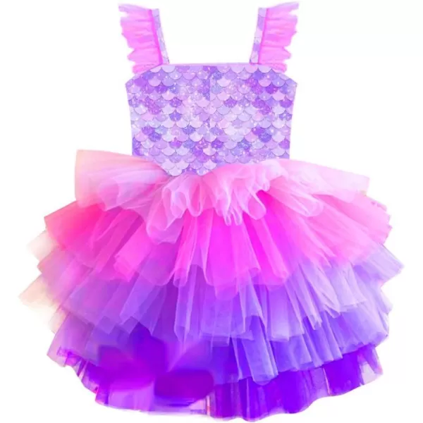 VIKITA Girls Dresses for Summer Short Sleeve Toddler Girls Clothes Party Tutu Dresses for Little Girls 312 YearsBsh2312