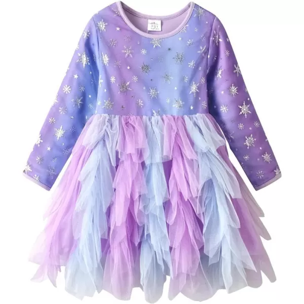 VIKITA Girls Dresses for Winter Long Sleeve Toddler Girls Clothes Party Tulle Dresses for Little Girls212 YearsAlh4200