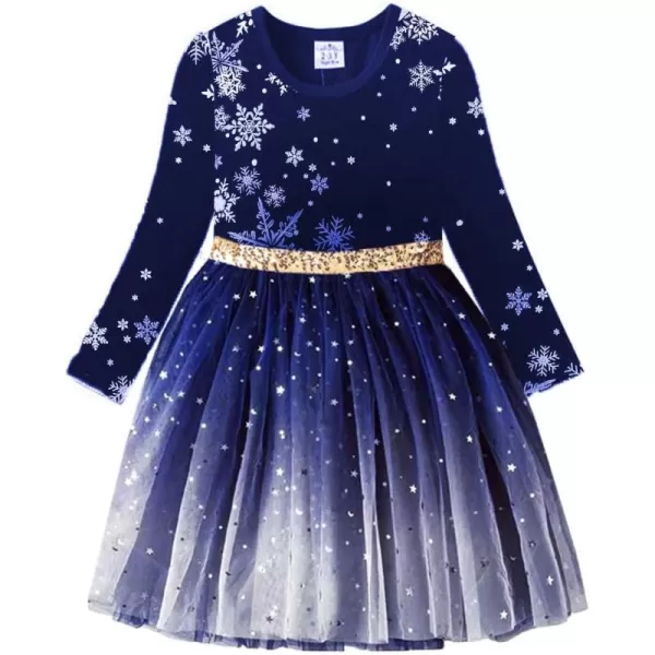 VIKITA Girls Dresses for Winter Long Sleeve Toddler Girls Clothes Party Tulle Dresses for Little Girls212 YearsAlh4586