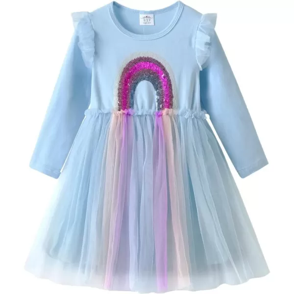 VIKITA Girls Dresses for Winter Long Sleeve Toddler Girls Clothes Party Tulle Dresses for Little Girls212 YearsLh4791