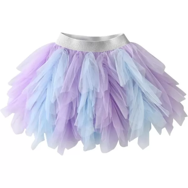 VIKITA Girls Layered Tutu Skirt Party Tulle Skirts Princess Dress Birthday OutfitPurplesk256