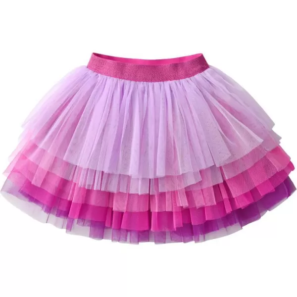 VIKITA Girls Layered Tutu Skirt Party Tulle Skirts Princess Dress Birthday OutfitRedsk257