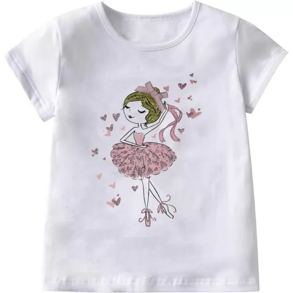 VIKITA Kids Girls Shirts Winter Long Sleeve Graphic Tops for 212 Years Girls ClothesAs3953