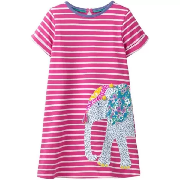 VIKITA Summer Girls Dresses Short Sleeve Casual Toddler Girl Clothes Schoold Outfits for KidsBjm6267